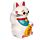 Keramická pokladnička - Kočka pro štěstí Maneki Neko - bílá