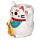 Keramický hrnek  -Maneki Neko kočka pro štěstí - bílý