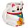 Keramický hrnek  -Maneki Neko kočka pro štěstí - bílý