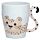Porcelánový hrnek s rukojetí  Zooniverse Gepard - ocas