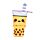 Penál - plátno - Foodiemals - Bubble Tea Boba