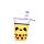 Penál - plátno - Foodiemals - Bubble Tea Boba