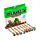 Smazatelná propiska s ozdobou Inkredible Minecraft Chibi Style - silikonový topper 8ks