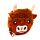 Peněženka - drobné - Skotská kráva Highland Coo 