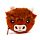 Peněženka - drobné - Skotská kráva Highland Coo 