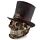 Dekorace - Steampunk - Lebka s cylindrem