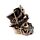 Dekorace - Steampunk - Lebka s plynovou maskou a cylindrem