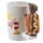 Keramický hrnek s tvarovaným  uchem-Hot dog