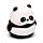 Ořezávátko a guma - Panda