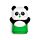 Guma - krabička - Panda