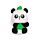 Guma - krabička - Panda