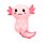 Natahovací hračka -antistres-Axolotl