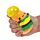 Plyšová mačkací hračka antistres- Queasy Squeezies - Foodiemals hamburger