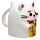 Hrnek vzhůru nohama - Maneki Neko kočka pro štěstí