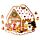 Puzzle - 130 ks - vánoční  -Perníkové cukroví - Domeček