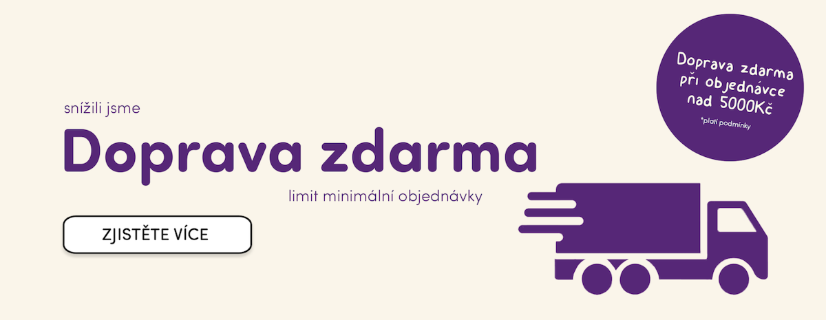 Doprava zdarma pro objednávky nad 5.000 Kč